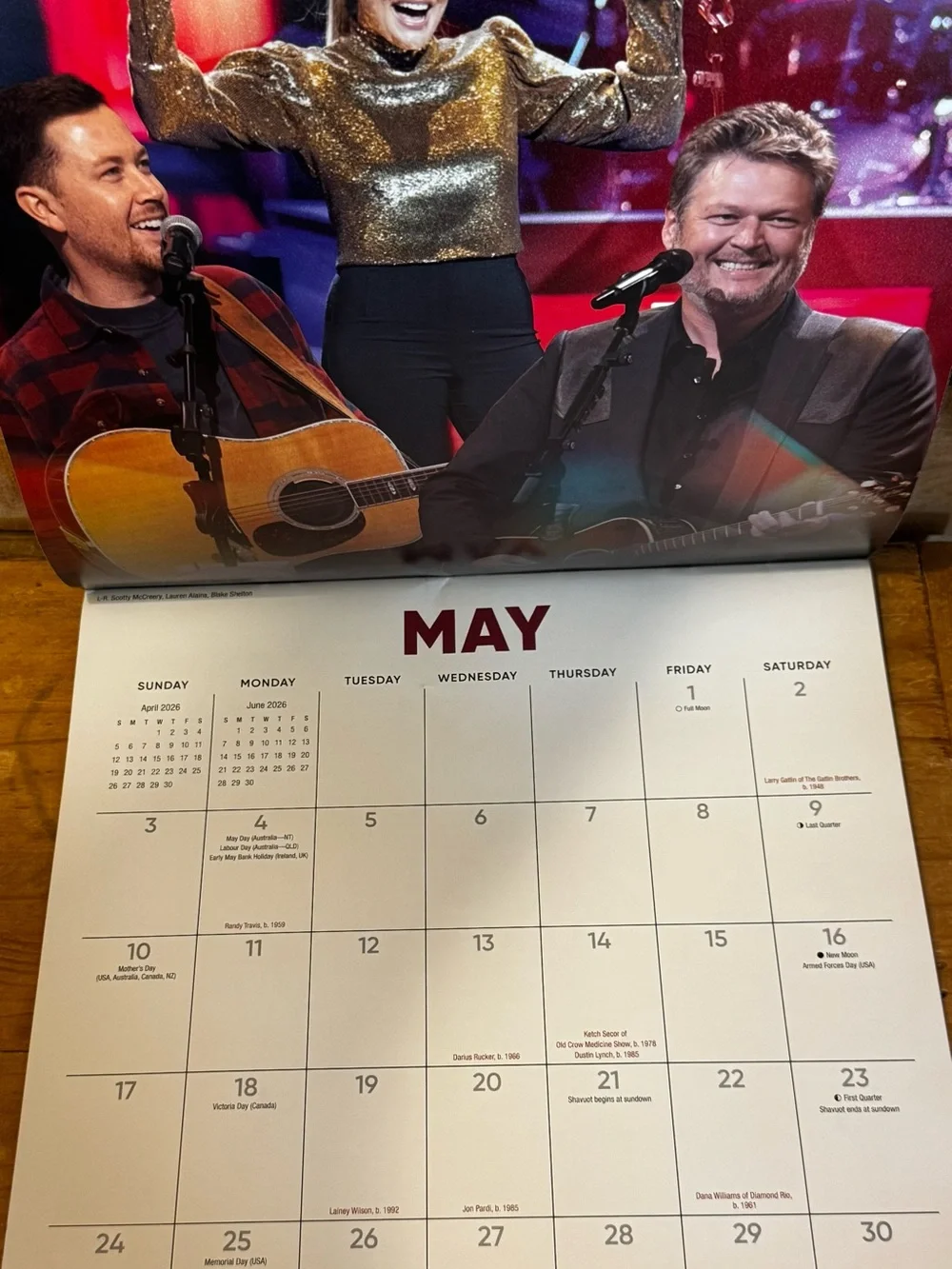 Grand Ole Opry 100th Anniversary 2026 Calendar -  12x12 (Dolly Parton, Lainey…)